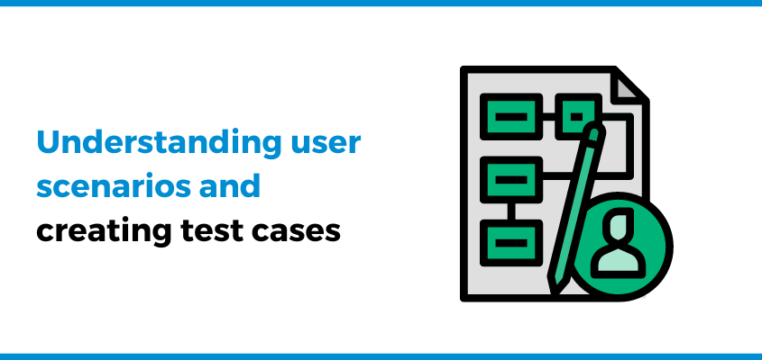 Understanding user scenarios and creating test cases
